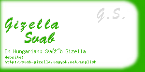 gizella svab business card